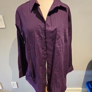 Protocol Men’s Long Sleeve Dress Shirt | Size 16 32/33 | Purple